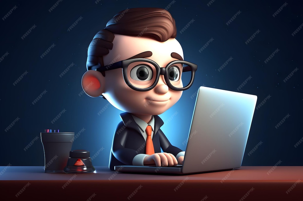 Premium Photo Portrait of successful programmer game developer or