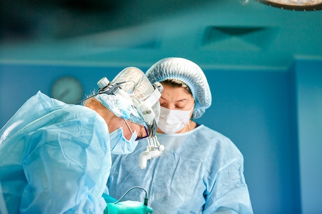 Portrait of a surgeon close-up