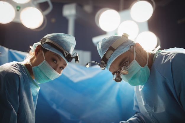 Portrait of surgeons in operation room