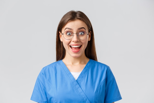 Portrait of surprised doctor