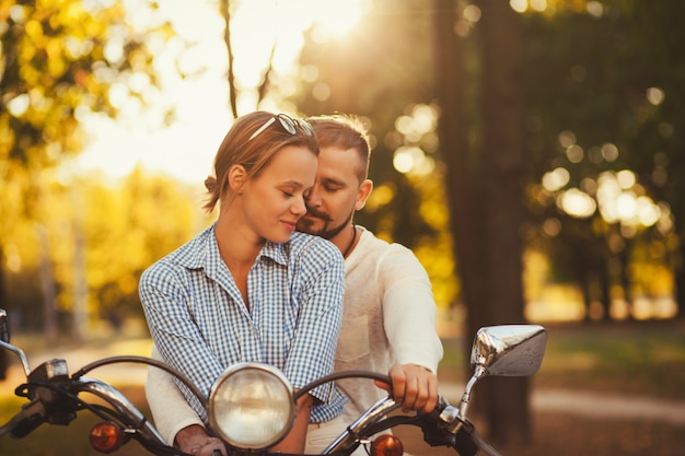 Portrait of a sweet and couple