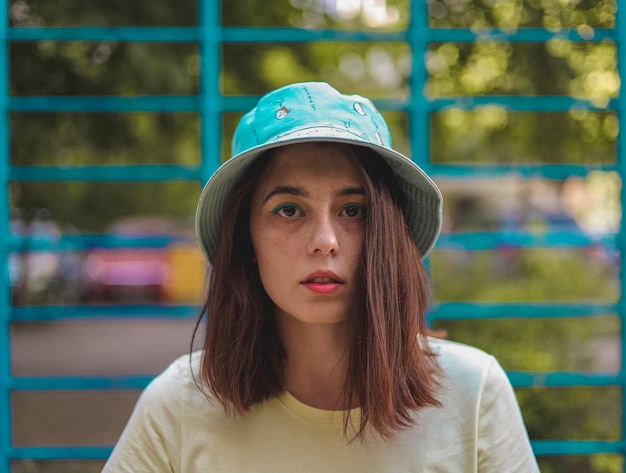 Portrait of teenage girl