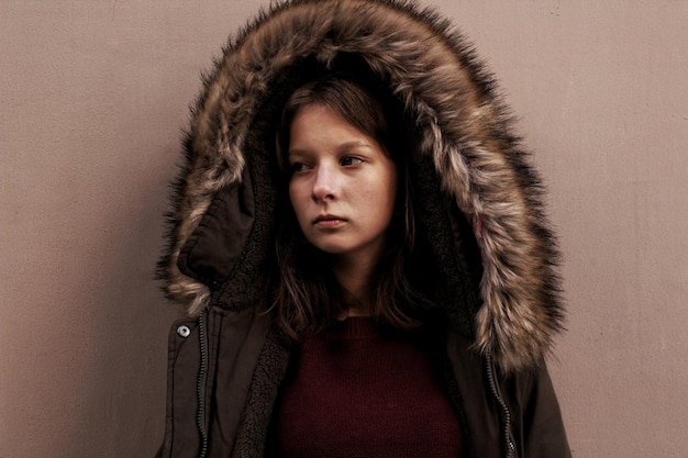 portrait of teenage girl