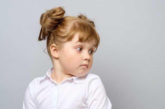 Portrait of thoughtful little girl