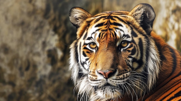 A portrait of a tiger