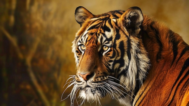 A portrait of a tiger