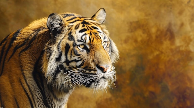 A portrait of a tiger