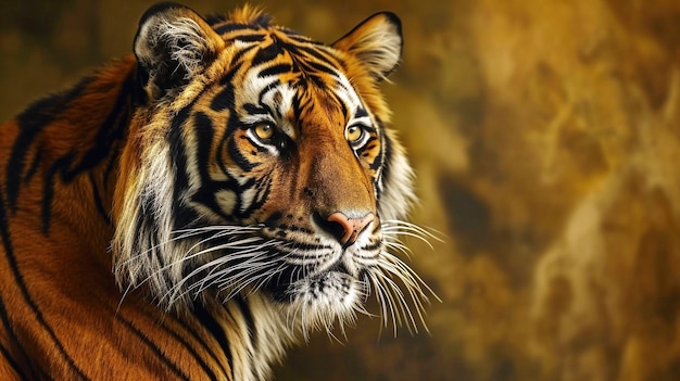 A portrait of a tiger