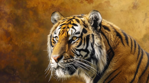 A portrait of a tiger