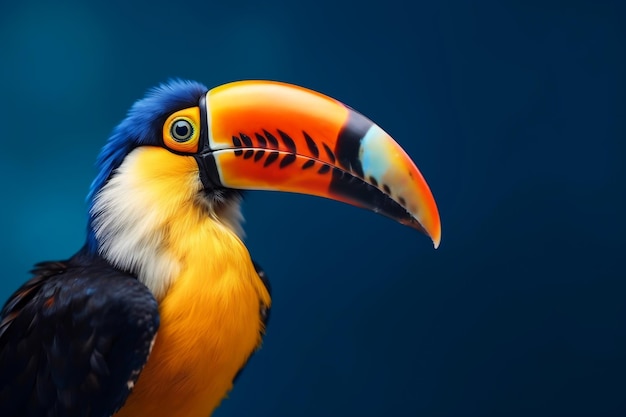 Photo portrait of toco toucan bird