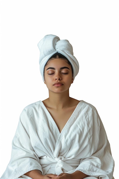 Photo portrait of tranquil spa experience