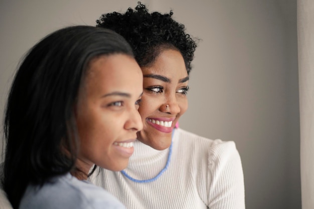 portrait of two women