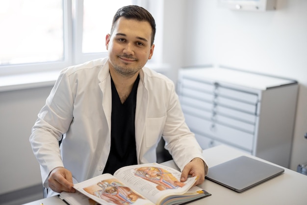 Portrait of urologist in medical office