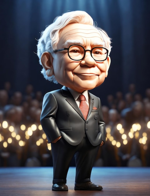 portrait of warren buffett