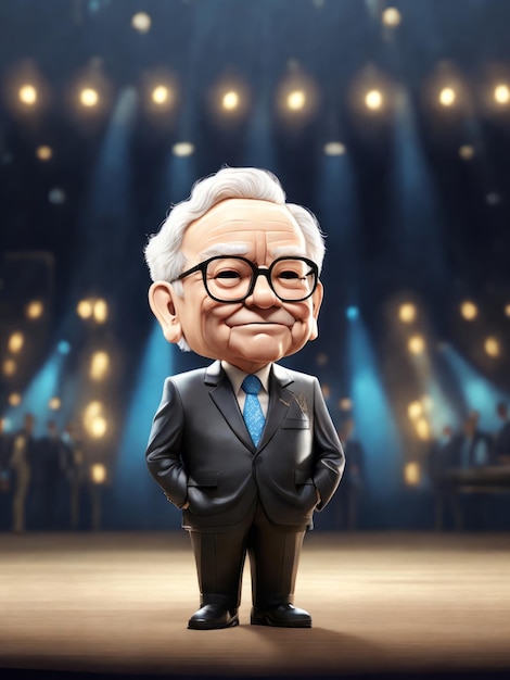 portrait of warren buffett