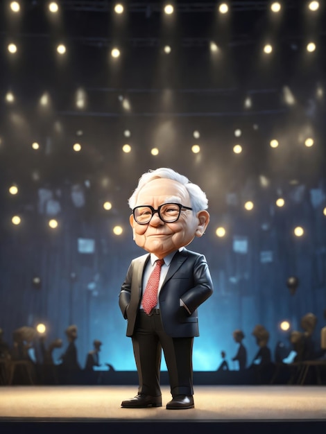 portrait of warren buffett