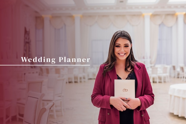 Photo portrait of wedding planner