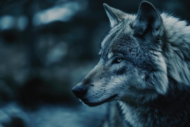 Portrait of a wolf wolf wolf