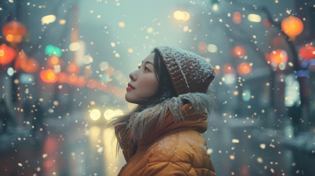 portrait of a woman in the city