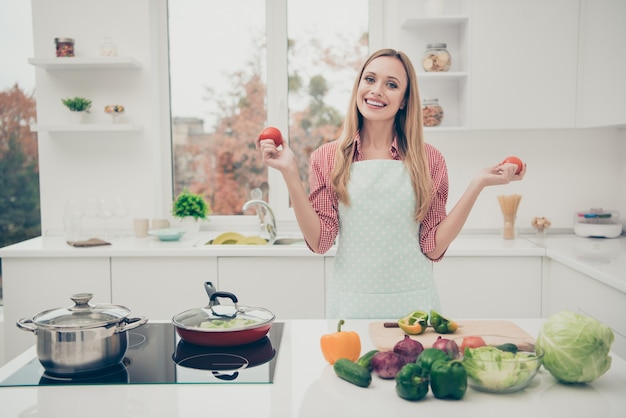 portrait woman cooking