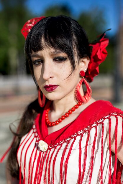 Portrait of woman dancer