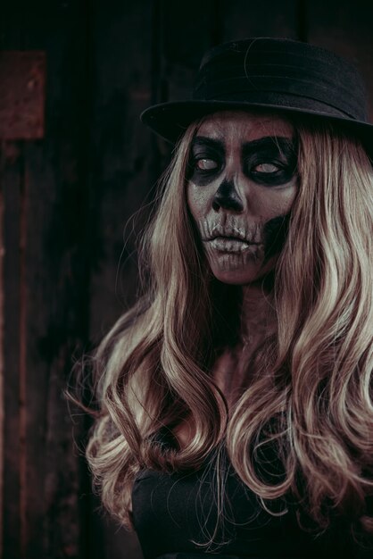 portrait of woman make up ghost facemexico city's day of the dead parade on sunday honored those killed in two recent earthquakesthailand people