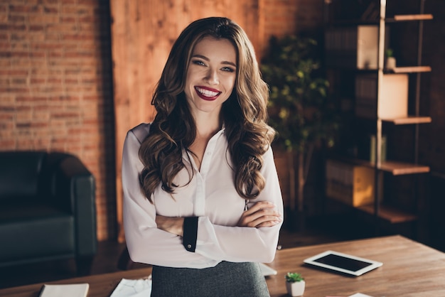 Portrait woman at office