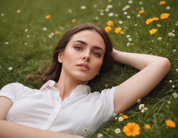 portrait of a woman in the park