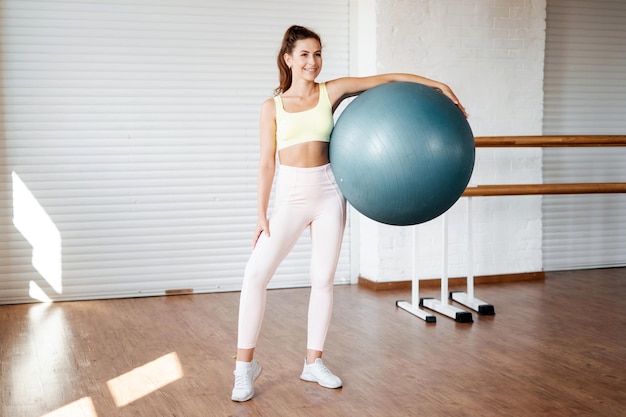 Portrait of a woman a sporty person is engaged in her health