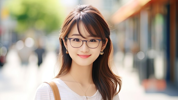 portrait of a woman standing and smiling