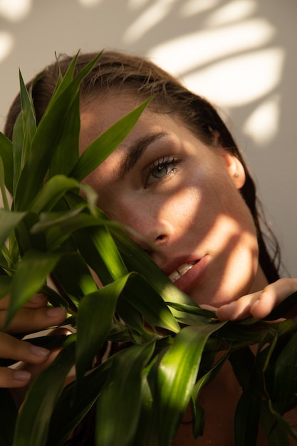 Portrait of a woman in the tropics