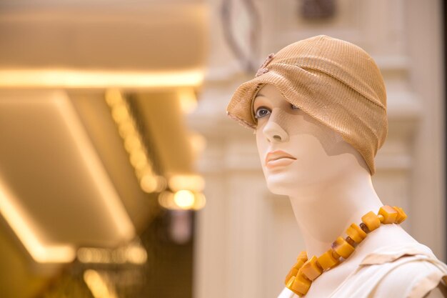 Portrait of woman wearing hat