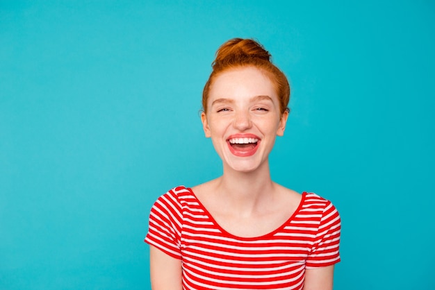 Portrait woman with bun hairstyle