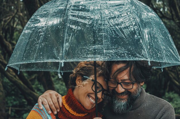 Portrait of woman with umbrella