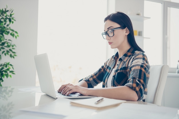 Portrait woman working from home