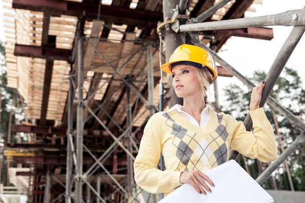Portrait of woman working