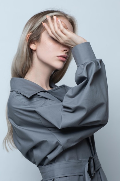 Portrait of women wearing gown in studio 2023