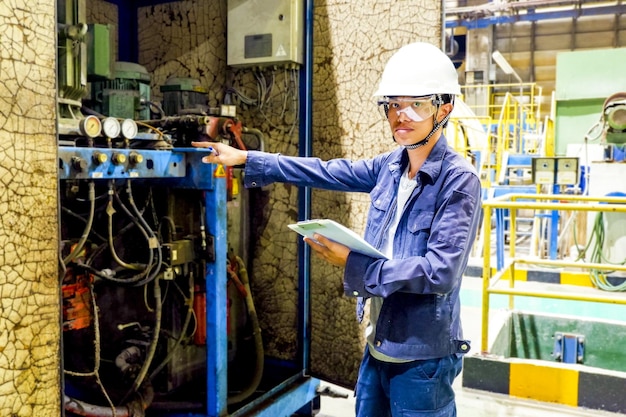portrait of worker working in industry