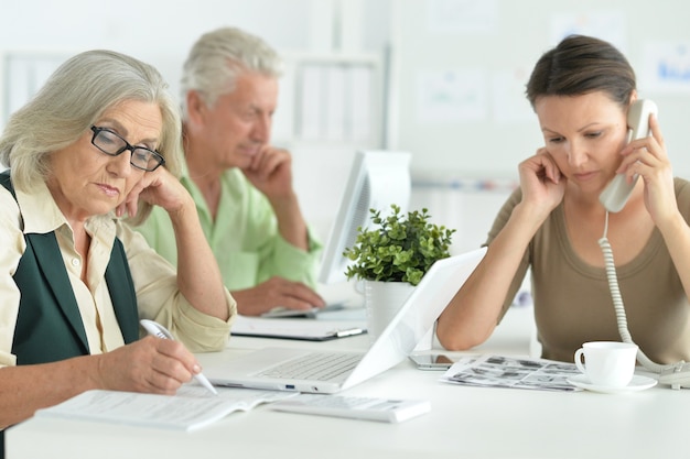 Portrait Of working business people In Office