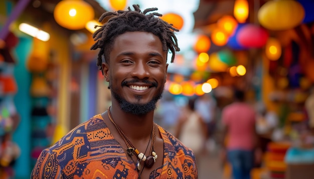 Portrait of a young african american guy