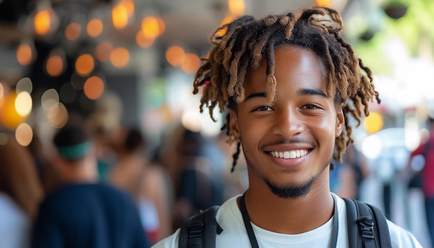 Portrait of a young african american guy