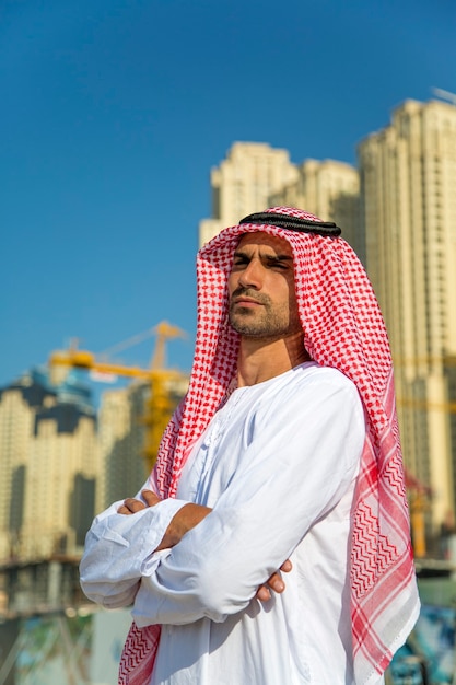 Portrait of the young arabian business man