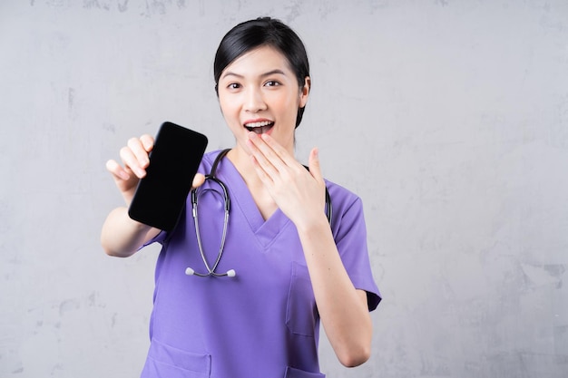 Portrait of young Asian female doctor