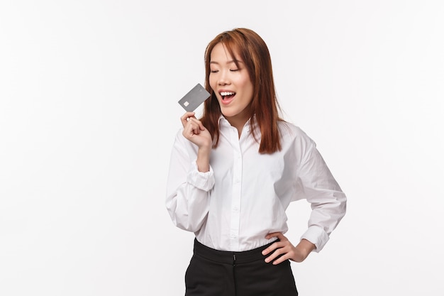 Portrait of a young asian female in office