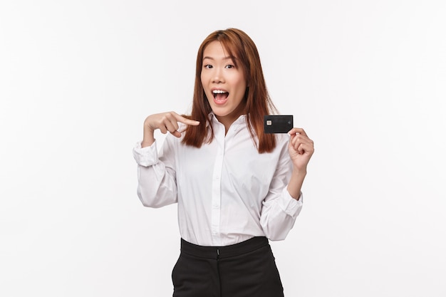 Portrait of a young asian female in office