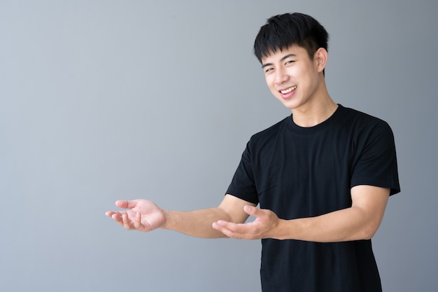 Portrait of a young Asian man