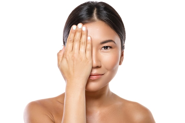 Portrait of young and beautiful asian woman