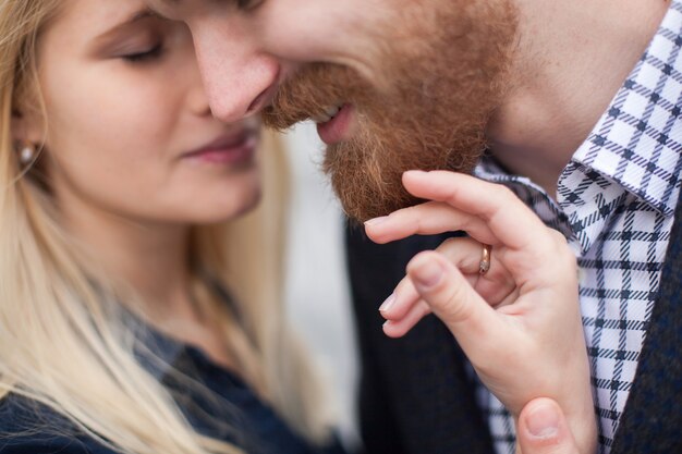 Portrait of a young beautiful couple