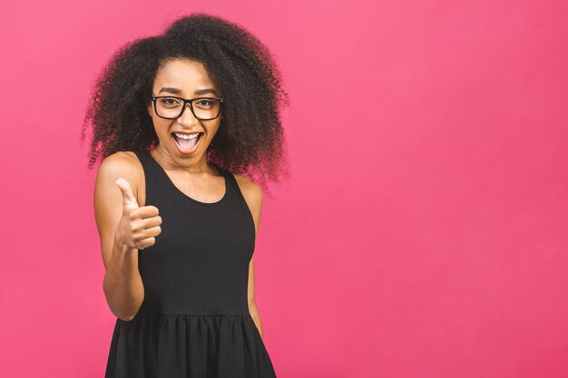 Portrait of young beautiful woman with glasses