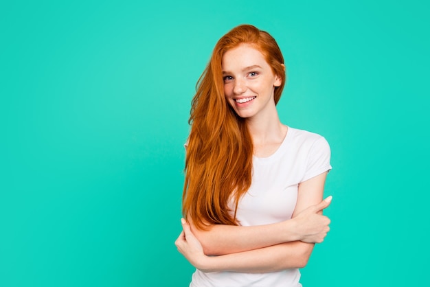 Photo portrait of a young beautiful woman